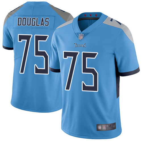 Tennessee Titans Limited Light Blue Men Jamil Douglas Alternate Jersey NFL Football #75 Vapor Untouchable